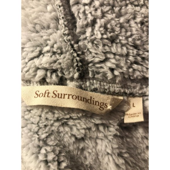 Women's Soft Surround Hooded Vest Coat/Tunic w/Pockets, Large - Picture 5 of 5